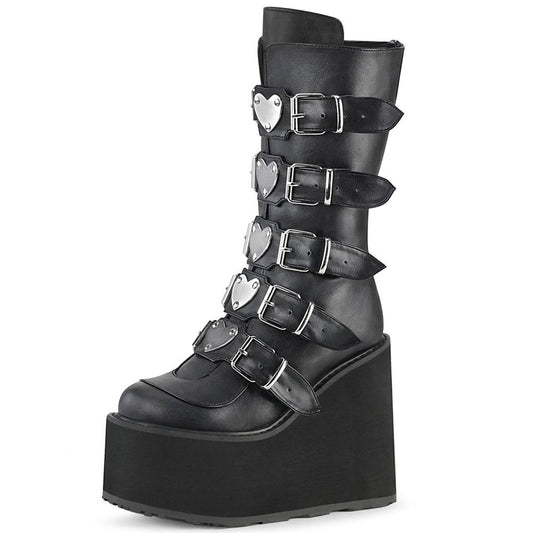 Raim Mid Calf Platform Boots