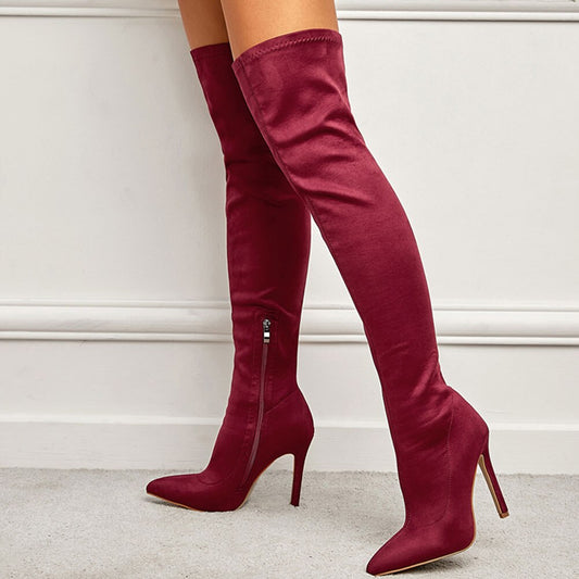 Voso Platform Knee High Boots