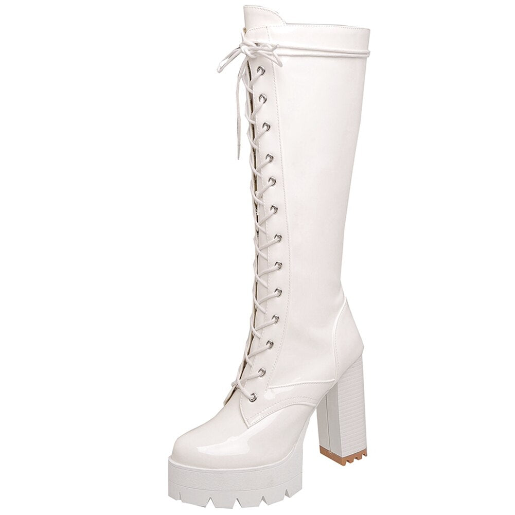 Beleth Platform Knee High Boots