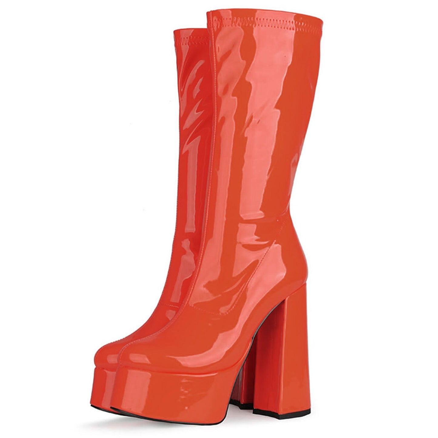 Allocer Platform Mid Calf Boots