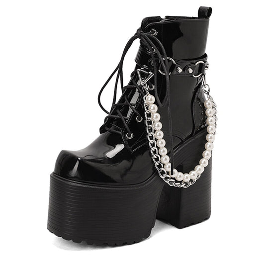 Rusalka Platform Ankle Boots