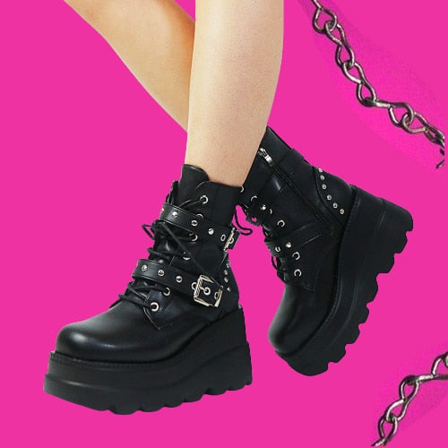 Botis Platform Ankle Boots