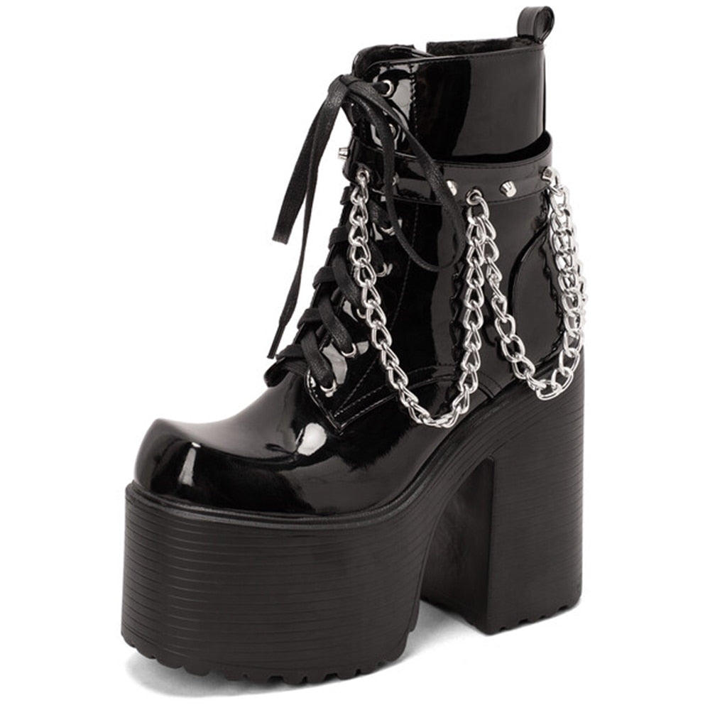 Astaroth Platform Ankle Boots