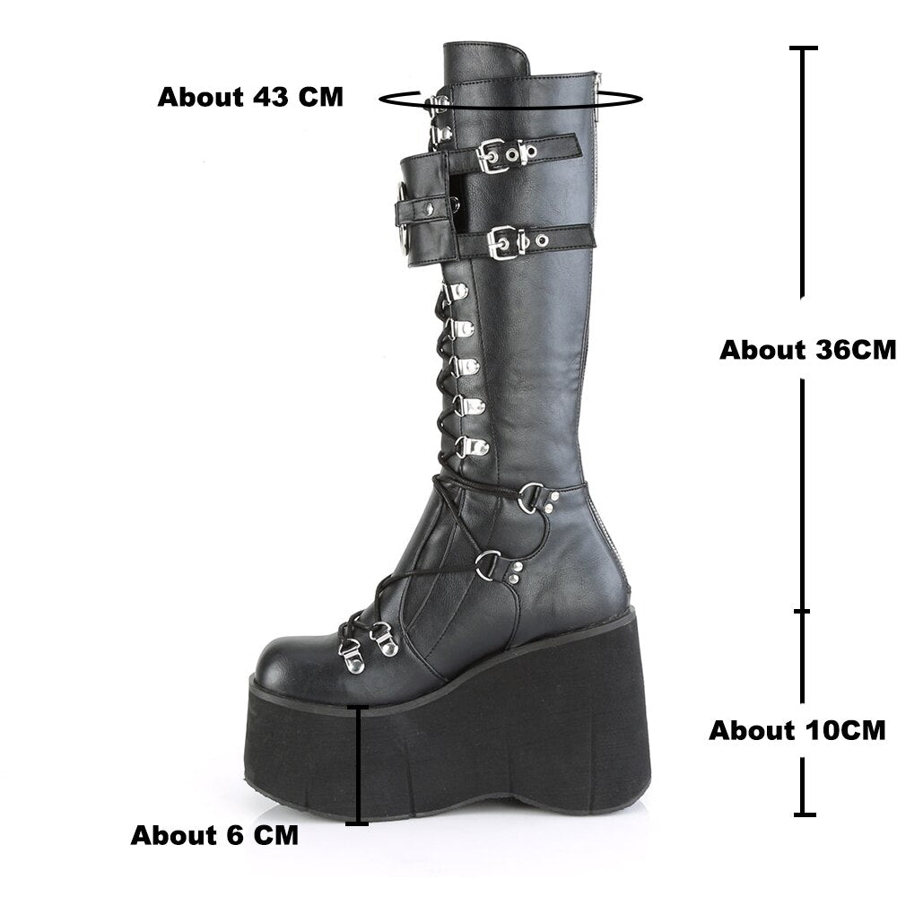 Kimaris Knee High Platform Boots