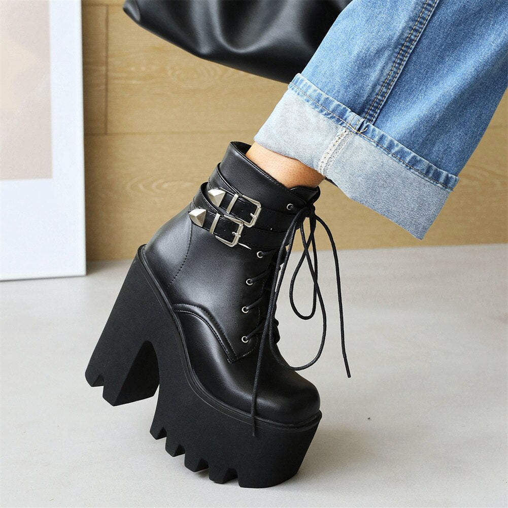 Leviathan Platform Ankle Boots