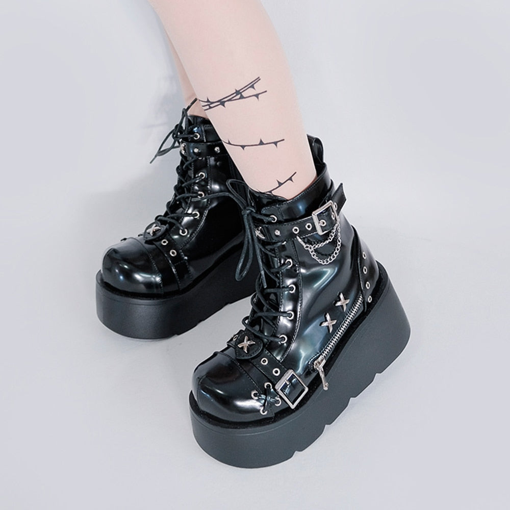 Marthim Platform Ankle Boots