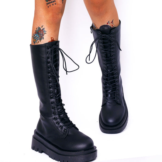 Crocell Mid Calf Combat Boots