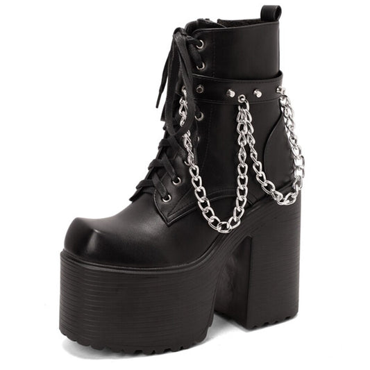 Astaroth Platform Ankle Boots