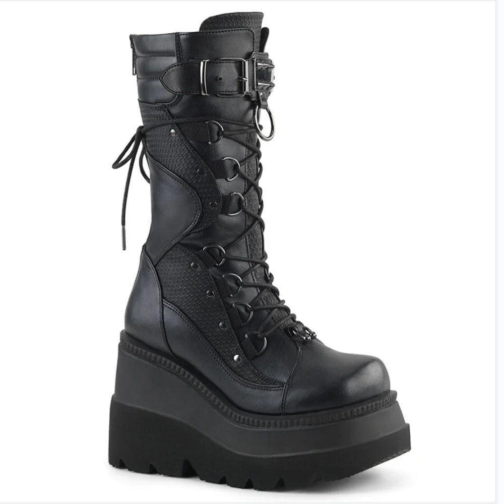 Naberius Mid Calf Platform Boots