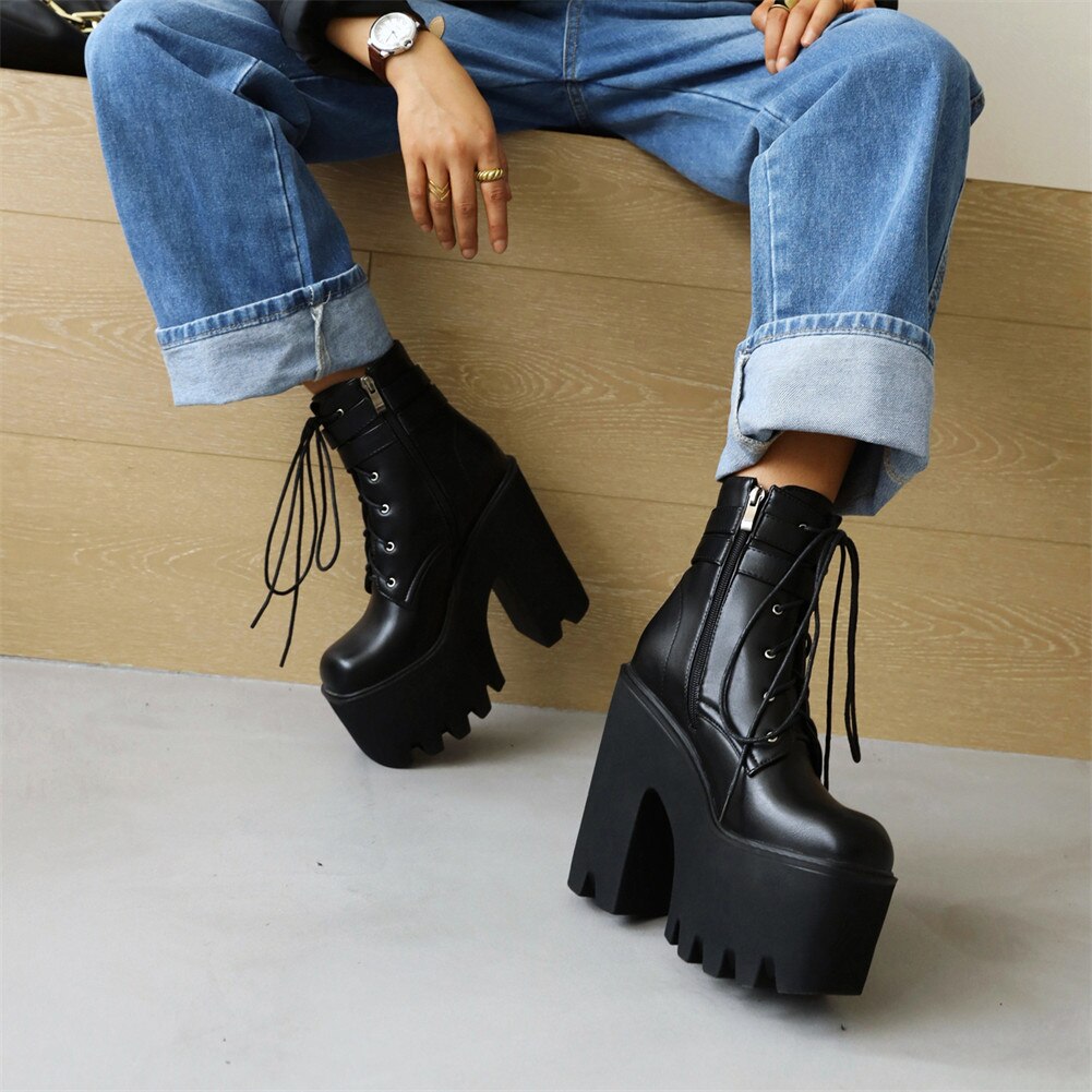 Leviathan Platform Ankle Boots