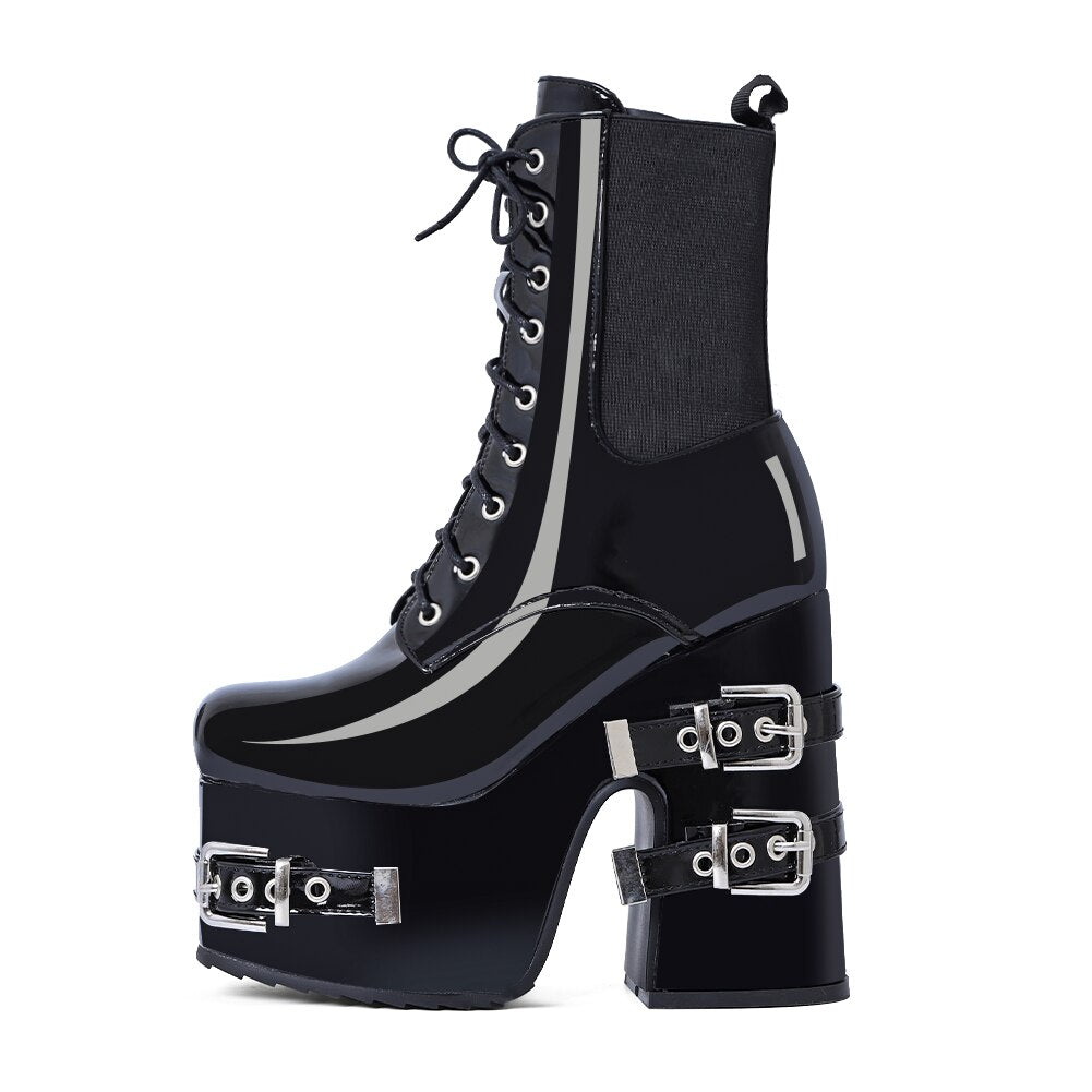 Shax Platform Ankle Boots